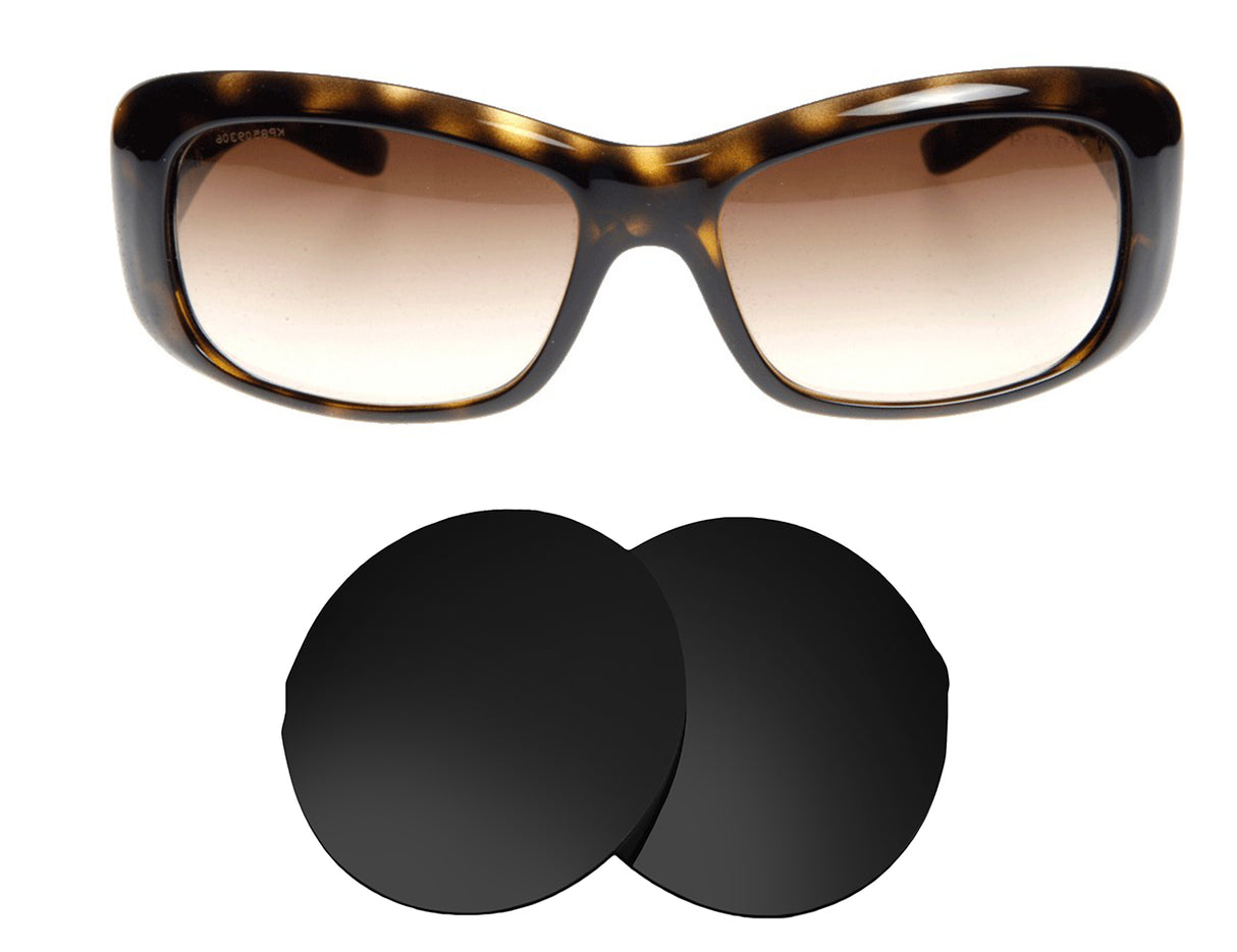 Prada PR 04LS (57mm)-Replacement Lenses-Volcanic Black-Non-Polarized-Seek Optics