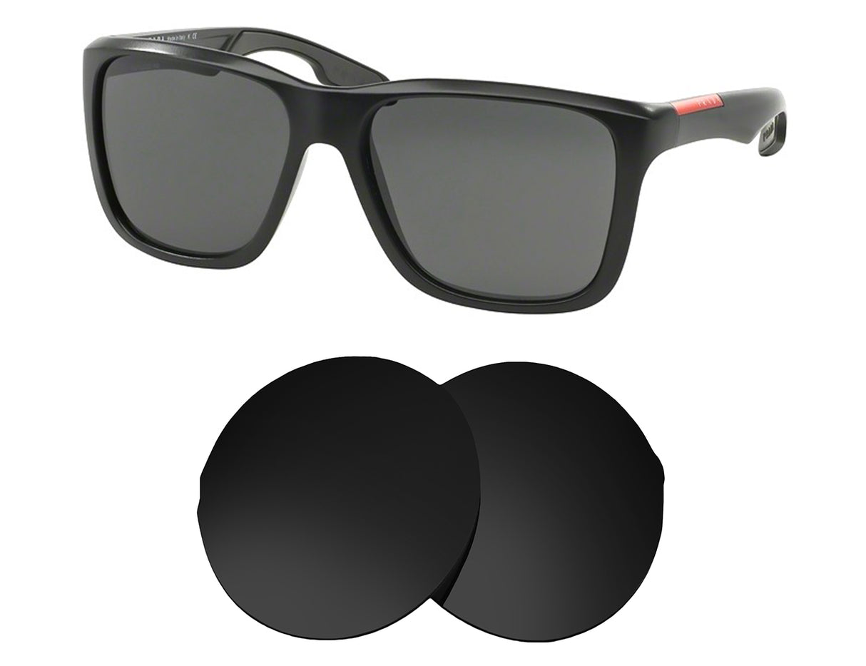 Prada PS 04OS (59mm)-Replacement Lenses-Volcanic Black-Non-Polarized-Seek Optics