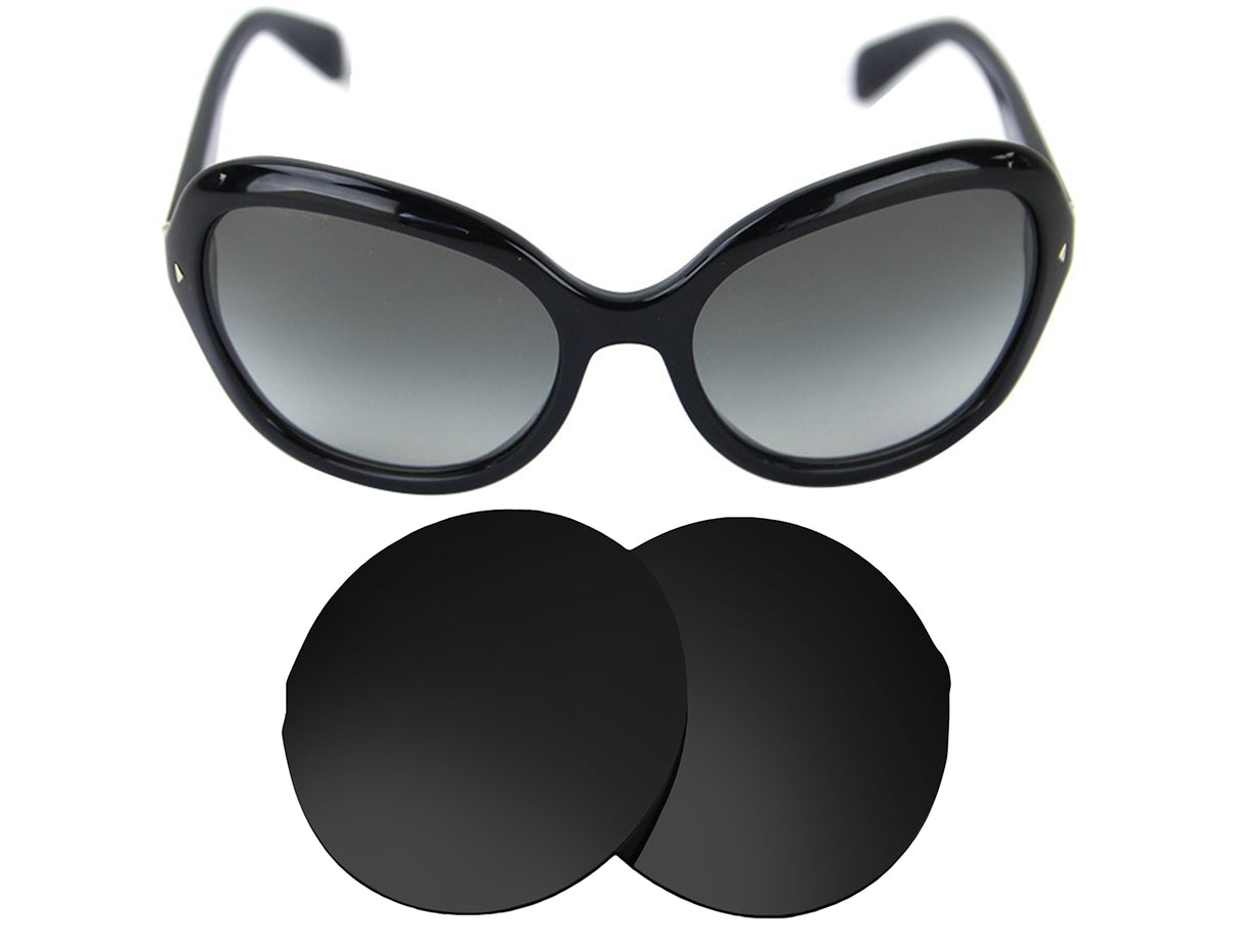 Prada SPR09O-Replacement Lenses-Volcanic Black-Non-Polarized-Seek Optics