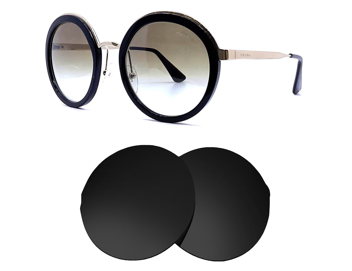 Prada SPR50T-Replacement Lenses-Volcanic Black-Non-Polarized-Seek Optics