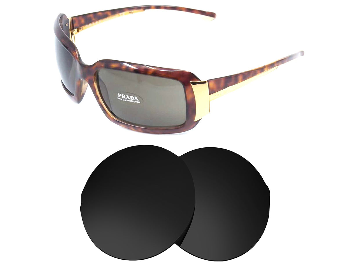Prada SPR 01H-Replacement Lenses-Volcanic Black-Non-Polarized-Seek Optics