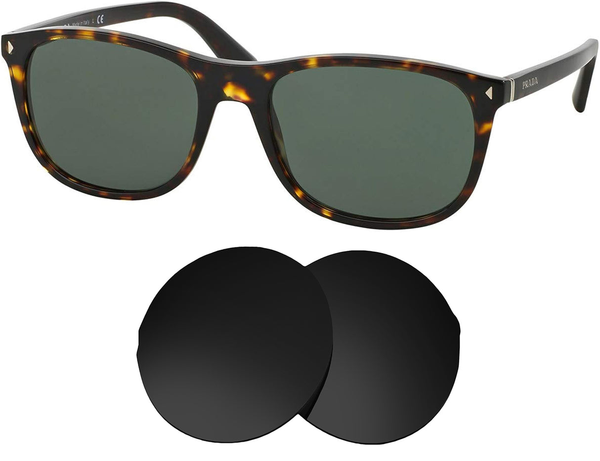 Prada SPR 01R (57mm)-Replacement Lenses-Volcanic Black-Non-Polarized-Seek Optics
