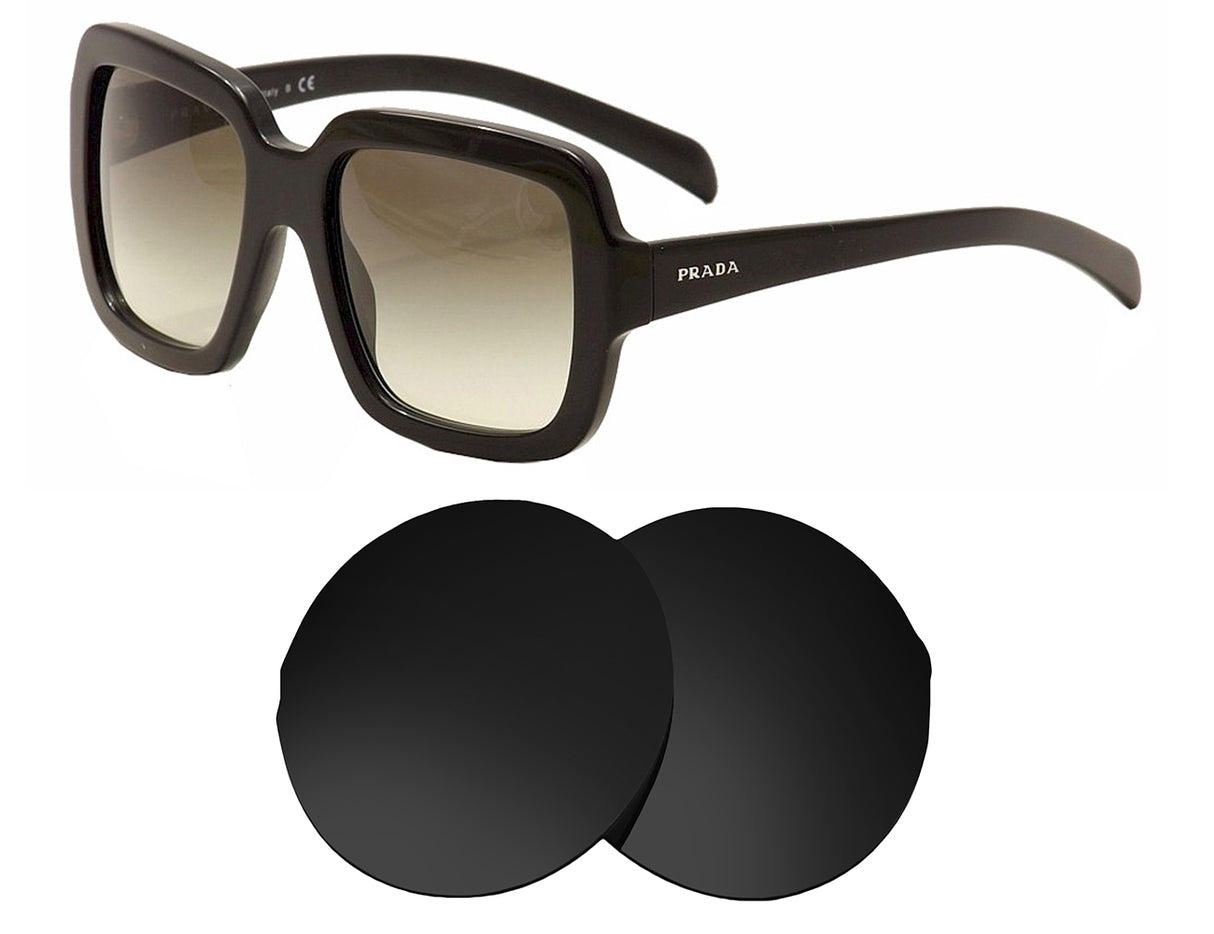 Prada SPR 07R (56mm)-Replacement Lenses-Volcanic Black-Non-Polarized-Seek Optics