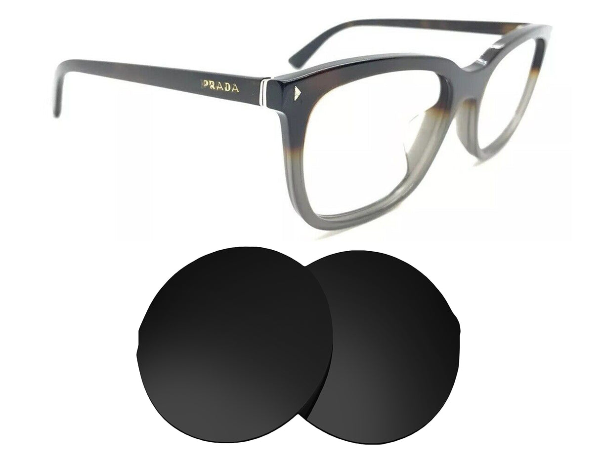 Prada SPR 12R (56mm)-Replacement Lenses-Volcanic Black-Non-Polarized-Seek Optics