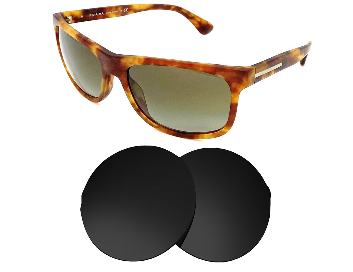 Prada SPR 15R (60mm)-Replacement Lenses-Volcanic Black-Non-Polarized-Seek Optics