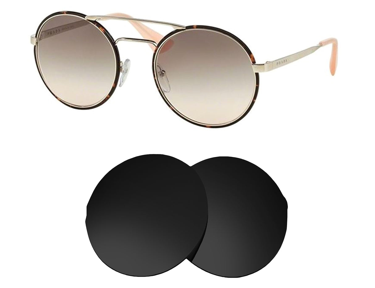 Prada SPR 51S (54mm)-Replacement Lenses-Volcanic Black-Non-Polarized-Seek Optics