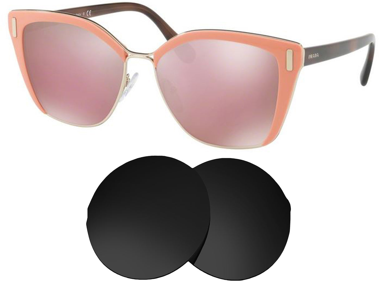 Prada SPR 56T (57mm)-Replacement Lenses-Volcanic Black-Non-Polarized-Seek Optics