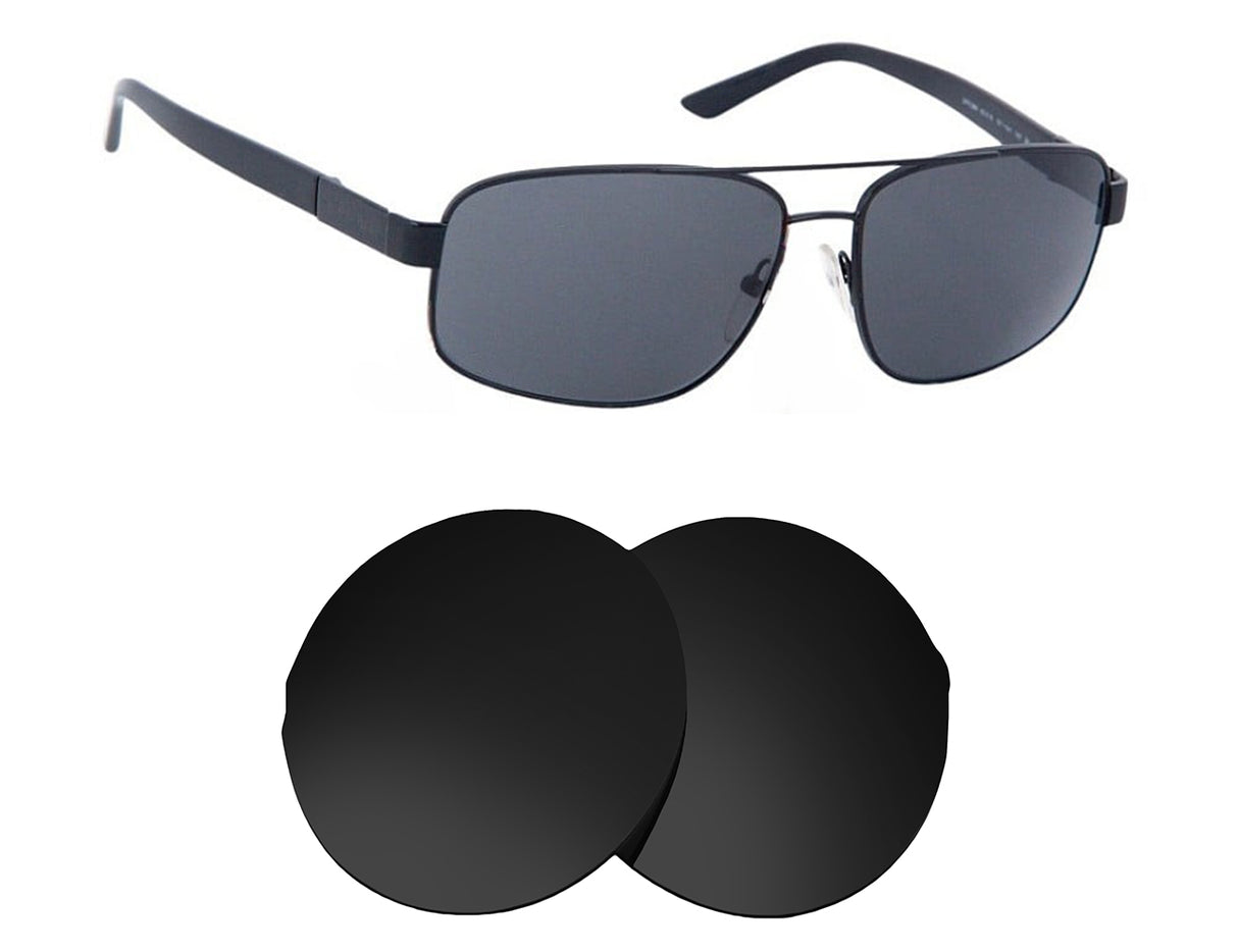 Prada SPR 58N (60mm)-Replacement Lenses-Volcanic Black-Non-Polarized-Seek Optics