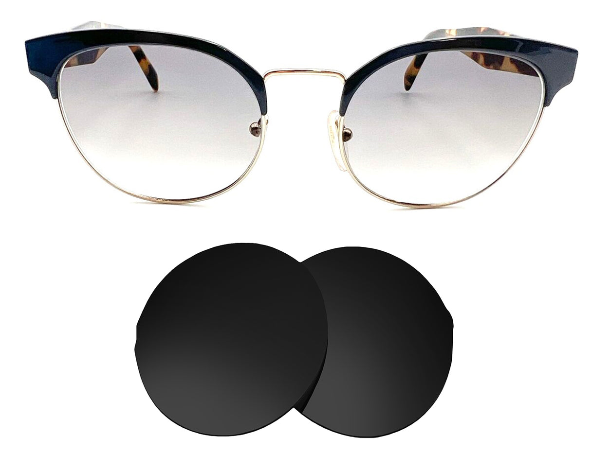Prada SPR 61T (54mm)-Replacement Lenses-Volcanic Black-Non-Polarized-Seek Optics
