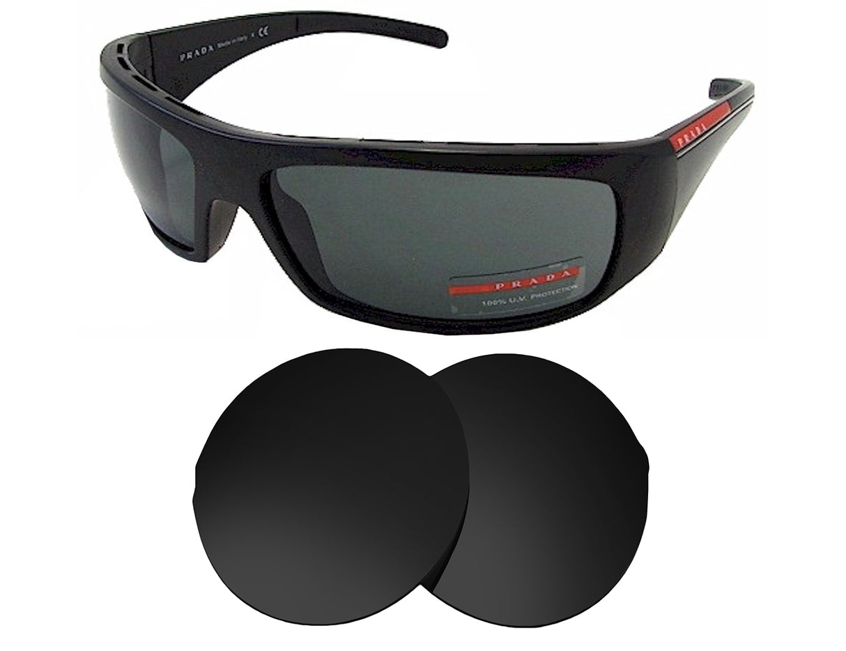 Prada SPS 01L (65mm)-Replacement Lenses-Volcanic Black-Non-Polarized-Seek Optics