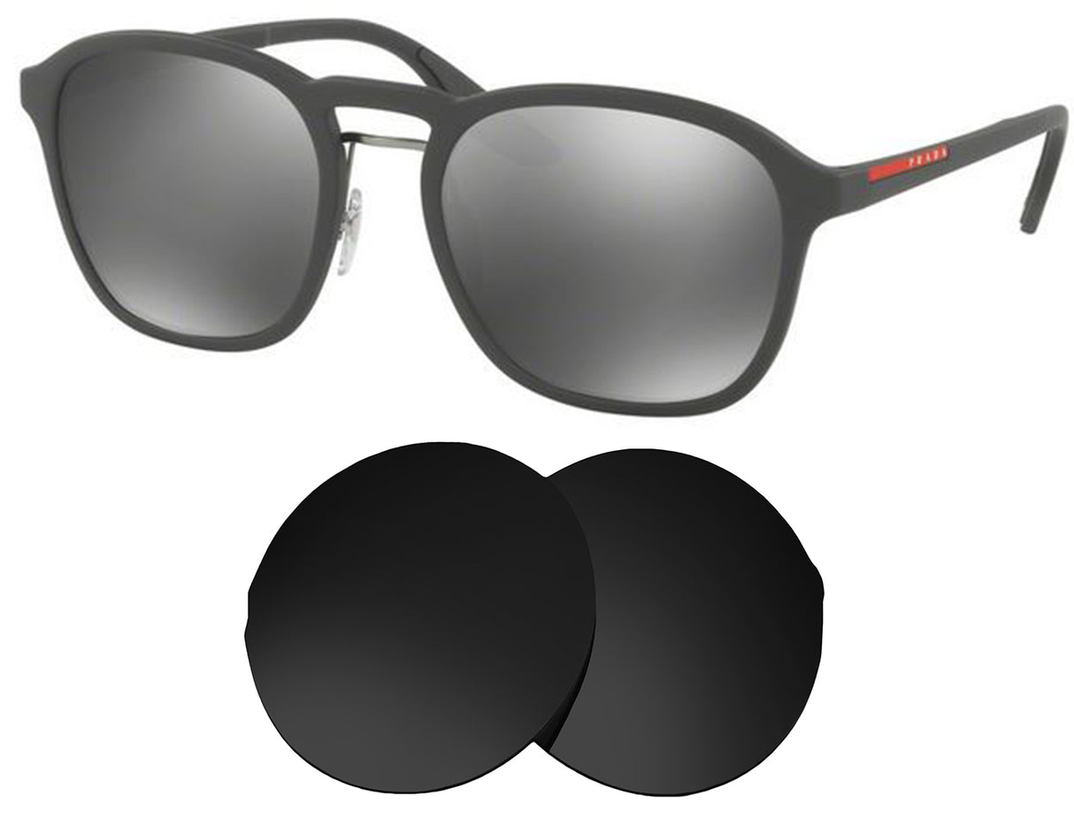 Prada SPS 02S (55mm)-Replacement Lenses-Volcanic Black-Non-Polarized-Seek Optics
