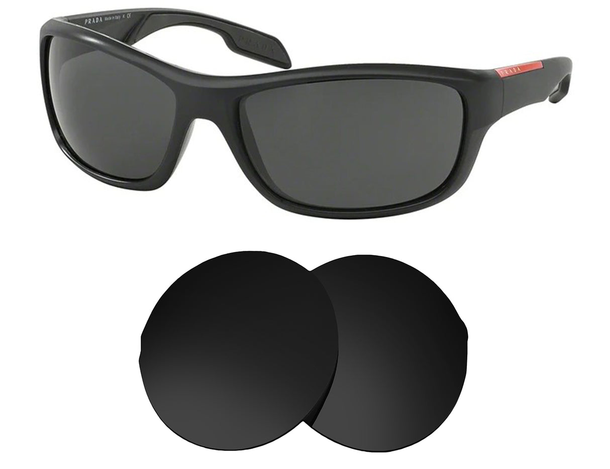 Prada SPS 04N (65mm)-Replacement Lenses-Volcanic Black-Non-Polarized-Seek Optics