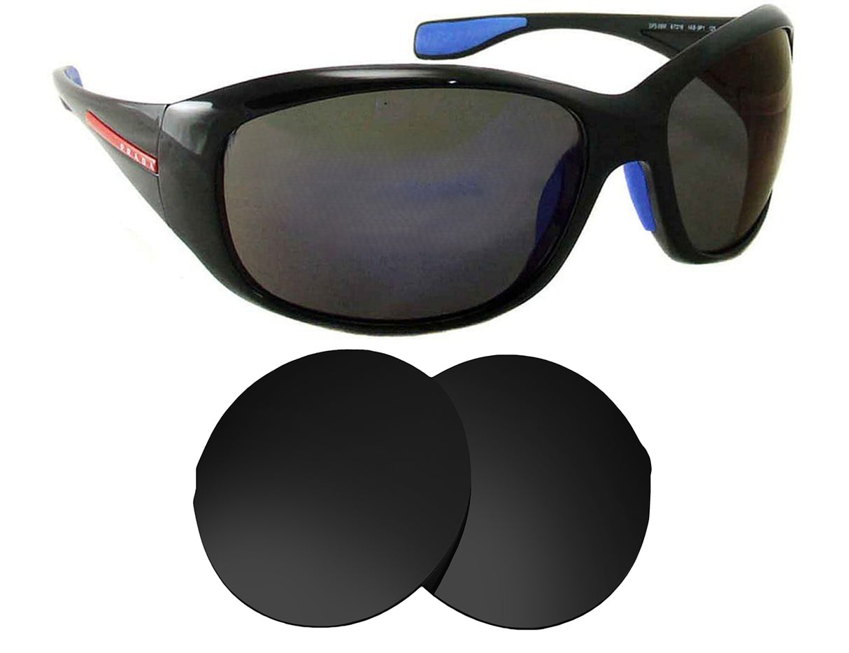 Prada SPS 06M (67mm)-Replacement Lenses-Volcanic Black-Non-Polarized-Seek Optics