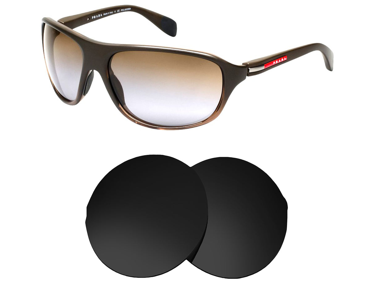 Prada SPS 06N (64mm)-Replacement Lenses-Volcanic Black-Non-Polarized-Seek Optics