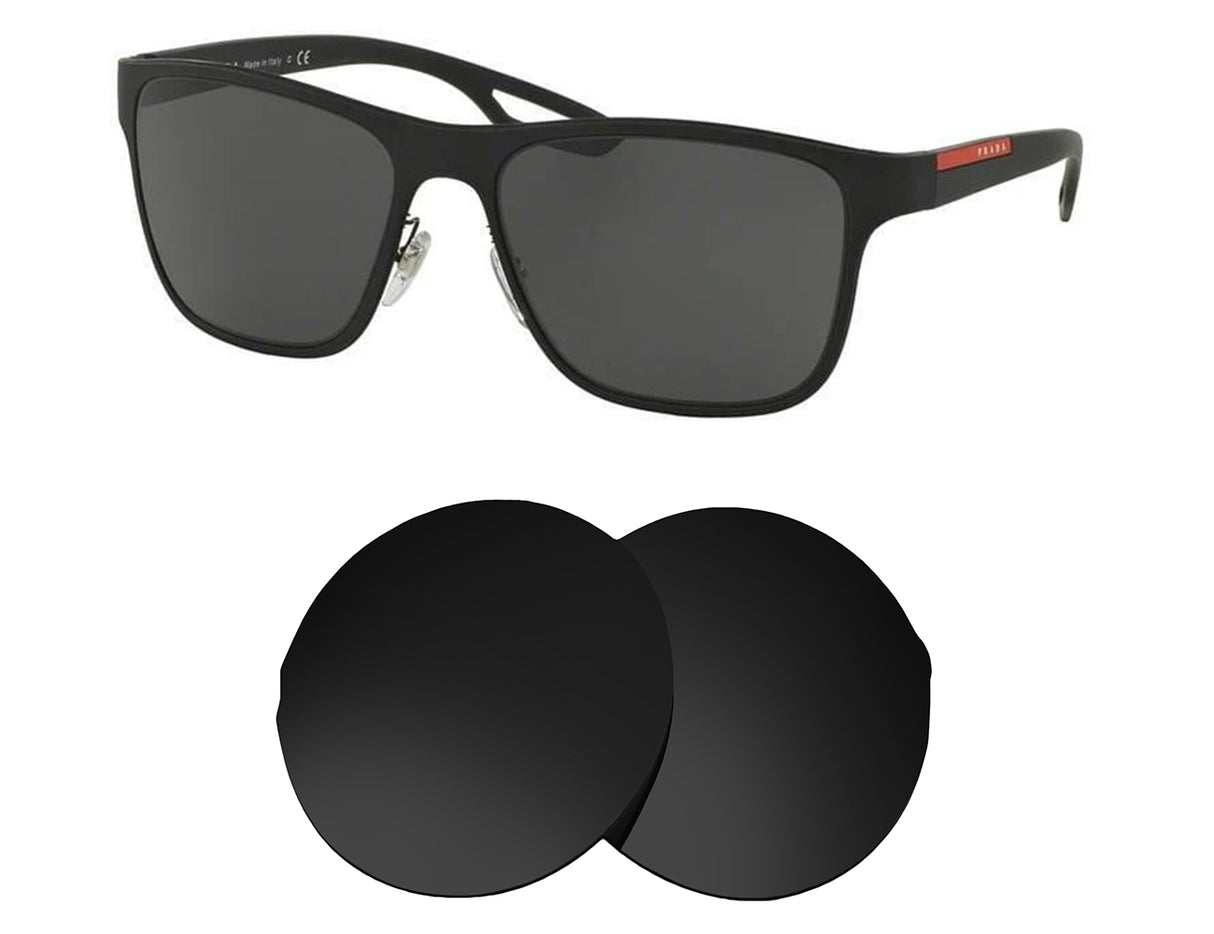 Prada SPS 56Q-Replacement Lenses-Volcanic Black-Non-Polarized-Seek Optics