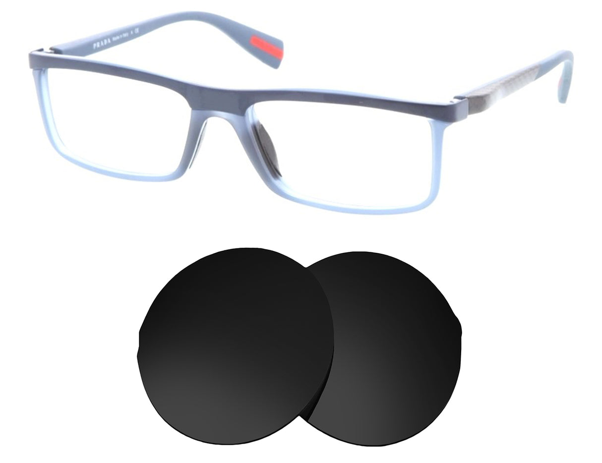 Prada VPS 53E (56mm)-Replacement Lenses-Volcanic Black-Non-Polarized-Seek Optics