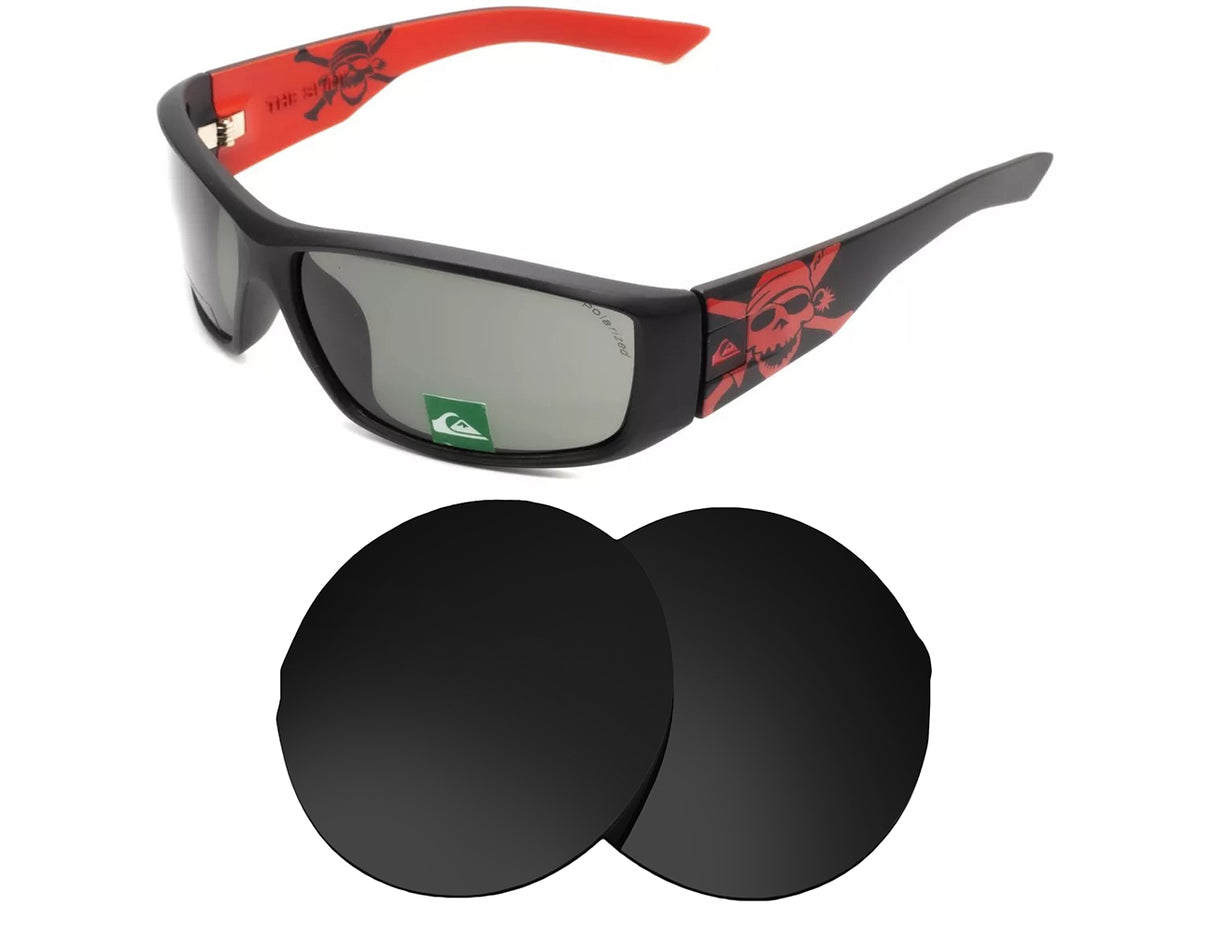 Quiksilver The Slink-Replacement Lenses-Volcanic Black-Non-Polarized-Seek Optics