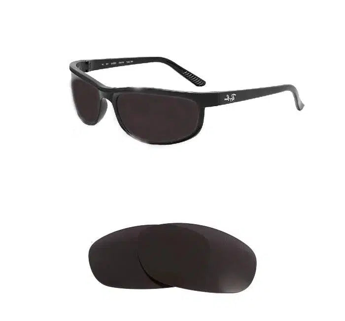 Ray-Ban RB 2027 62mm Predator 2-Replacement Lenses-Volcanic Black-Non-Polarized-Seek Optics