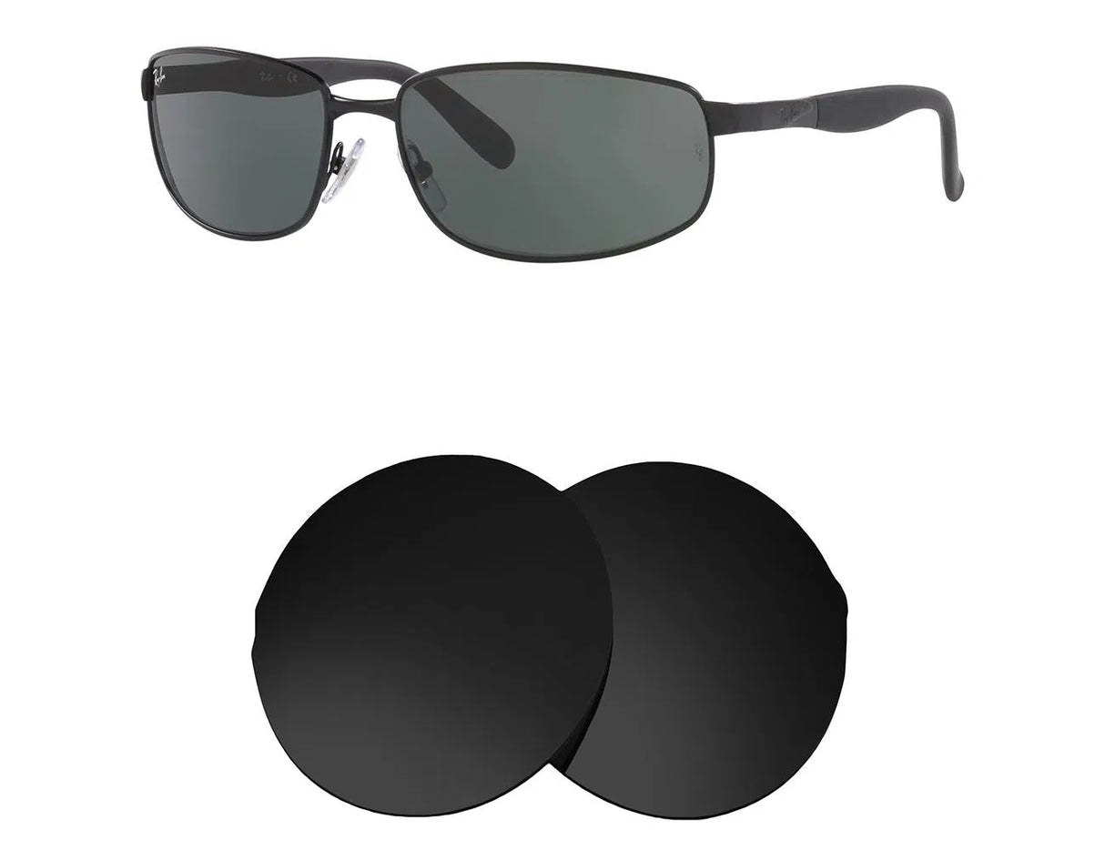 Ray-Ban RB 3245 61mm-Replacement Lenses-Volcanic Black-Non-Polarized-Seek Optics