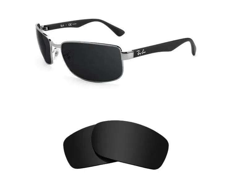 Ray-Ban RB 3478 63mm-Replacement Lenses-Volcanic Black-Non-Polarized-Seek Optics