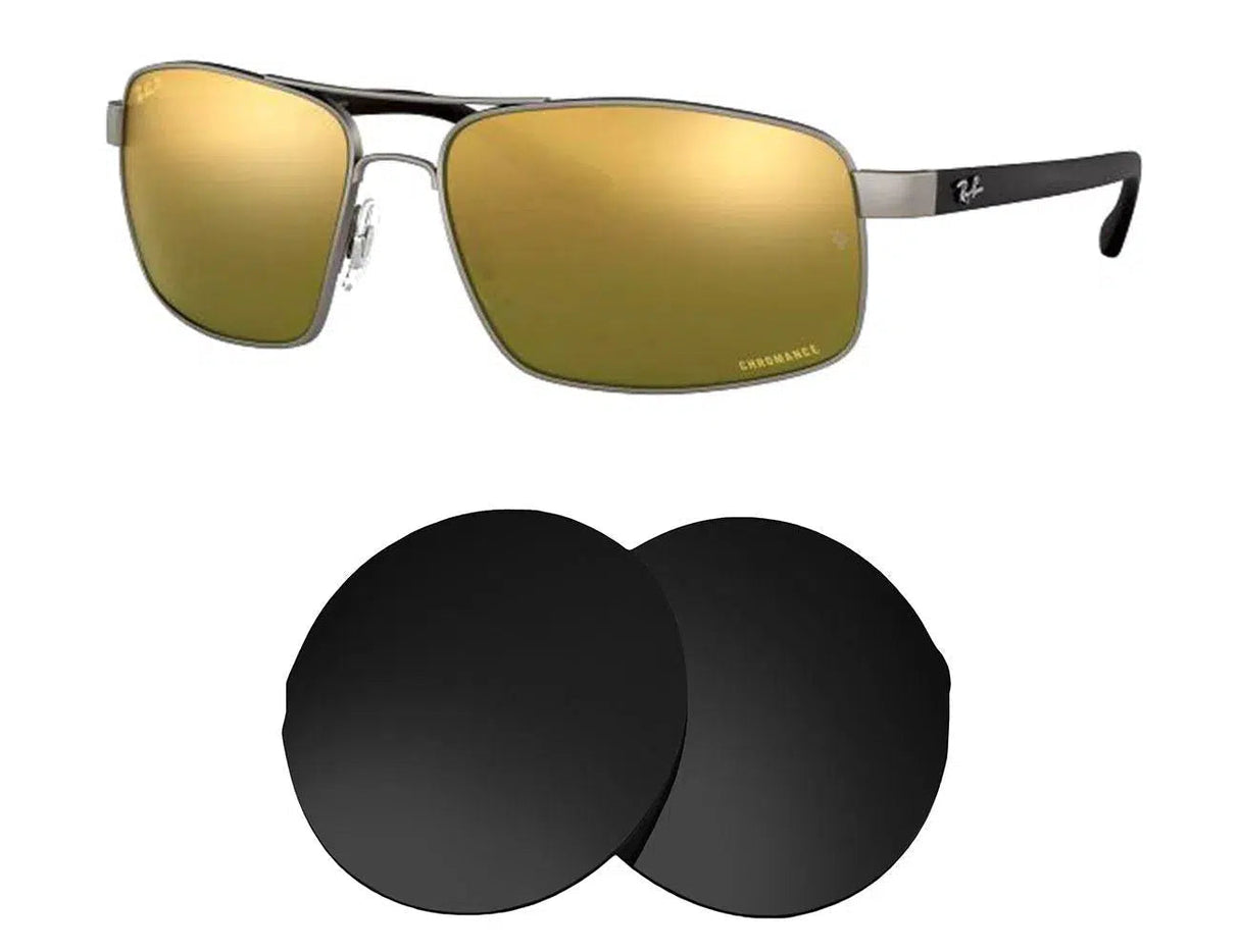 Ray-Ban RB 3604 62mm-Replacement Lenses-Volcanic Black-Non-Polarized-Seek Optics