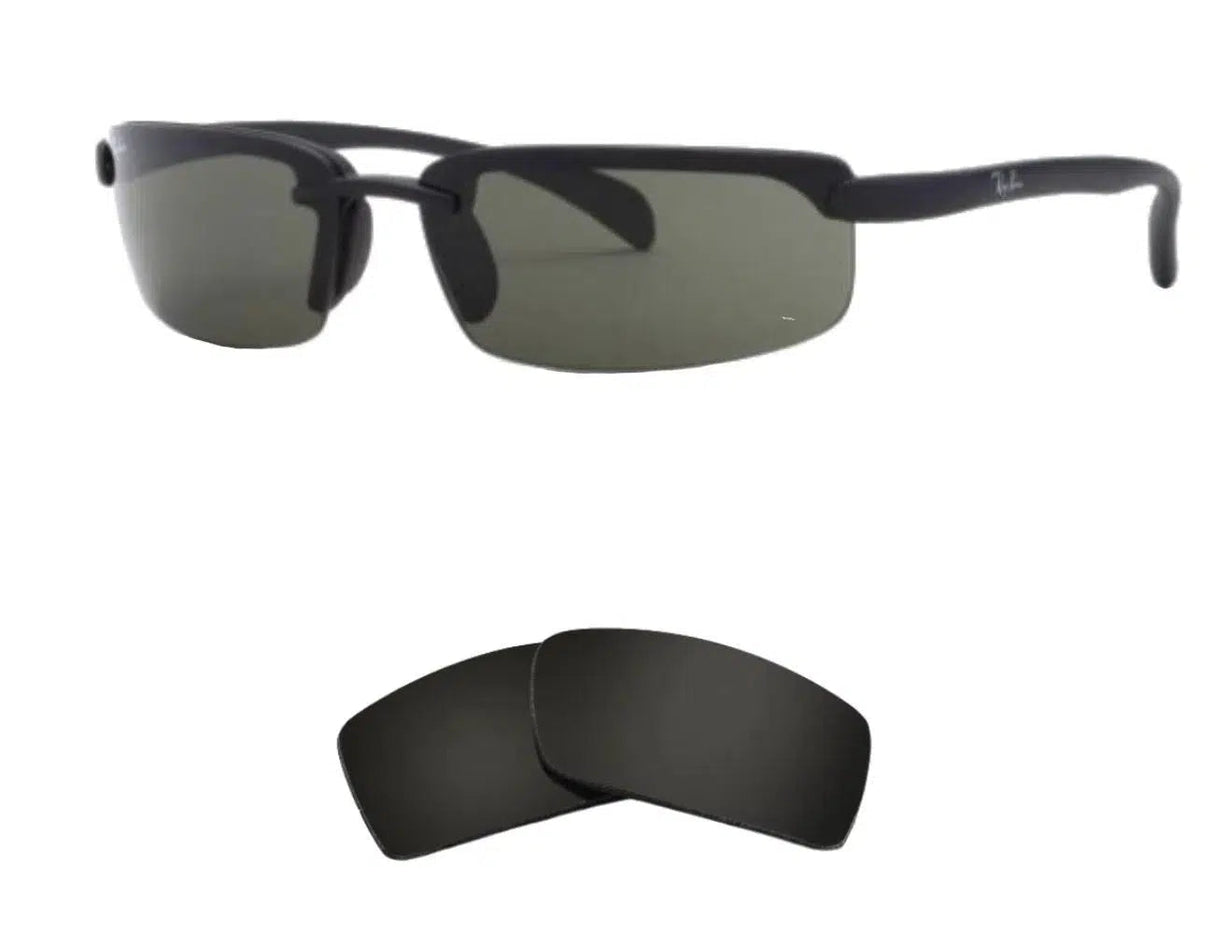 Ray-Ban RB 4051 60mm-Replacement Lenses-Volcanic Black-Non-Polarized-Seek Optics
