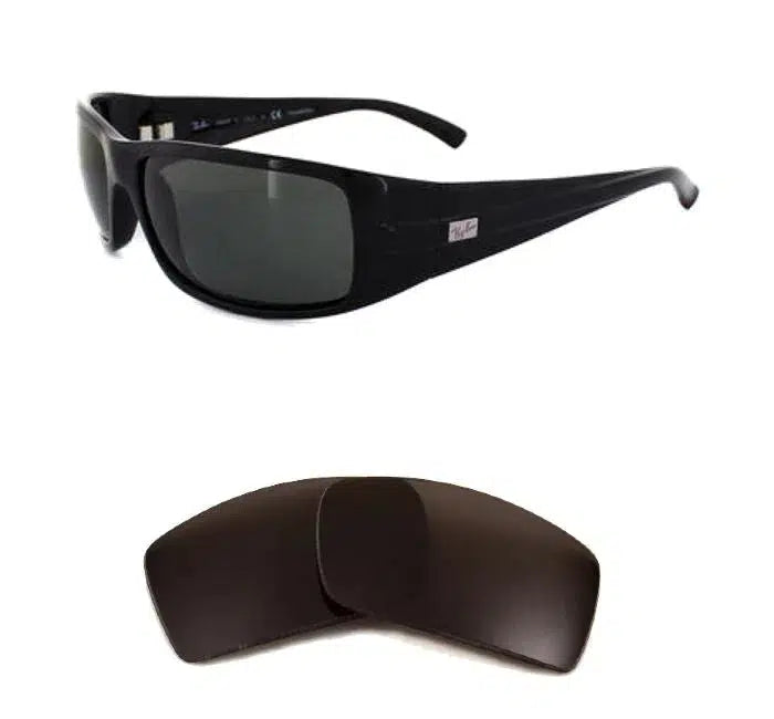Ray-Ban RB 4057 61mm-Replacement Lenses-Volcanic Black-Non-Polarized-Seek Optics