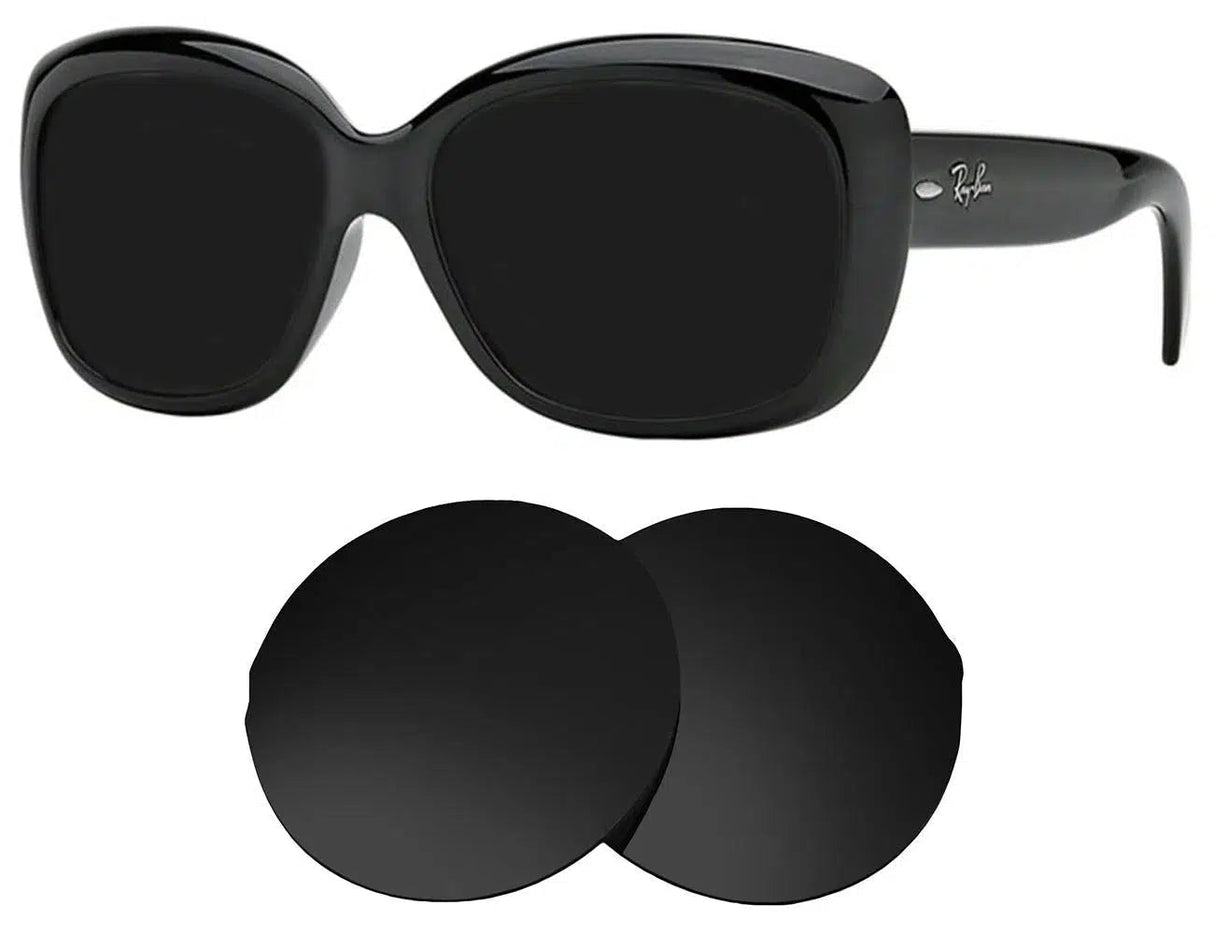 Ray-Ban RB 4101 58mm Jackie Ohh-Replacement Lenses-Volcanic Black-Non-Polarized-Seek Optics