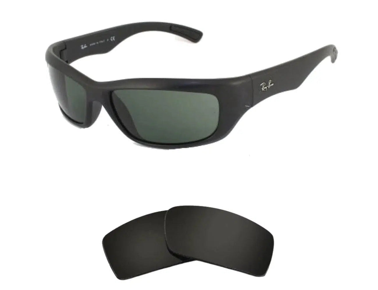 Ray-Ban RB 4160-Replacement Lenses-Volcanic Black-Non-Polarized-Seek Optics