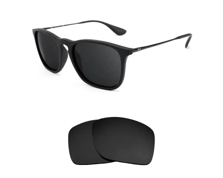 Ray-Ban RB 4187 54mm Chris-Replacement Lenses-Volcanic Black-Non-Polarized-Seek Optics