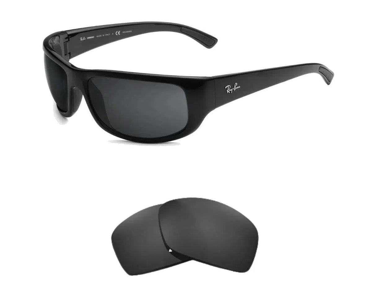 Ray-Ban RB 4283CH Chromance-Replacement Lenses-Volcanic Black-Non-Polarized-Seek Optics