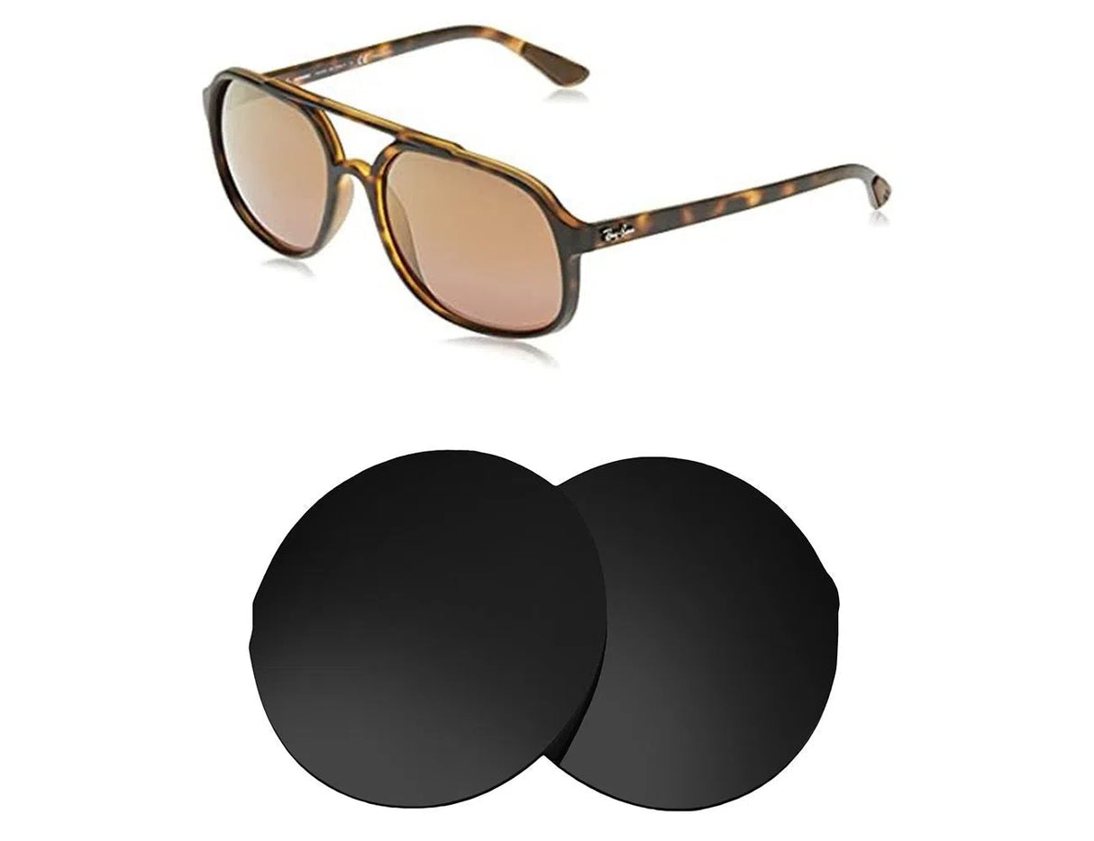 Ray-Ban RB 4312 CH 57mm-Replacement Lenses-Volcanic Black-Standard Polarized - Eliminate Glare-Seek Optics