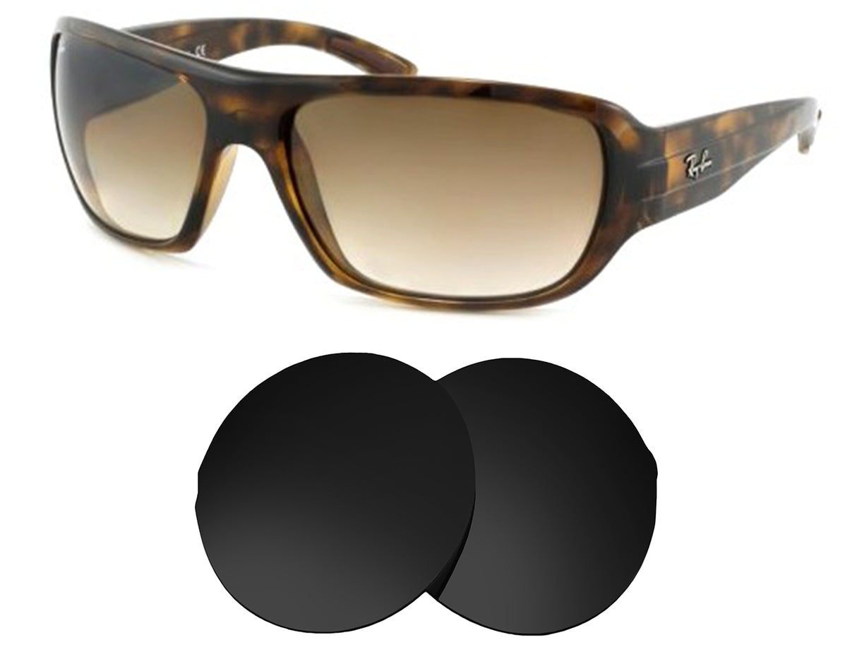 Ray-Ban RB4150 Highstreet (62mm)-Replacement Lenses-Volcanic Black-Non-Polarized-Seek Optics