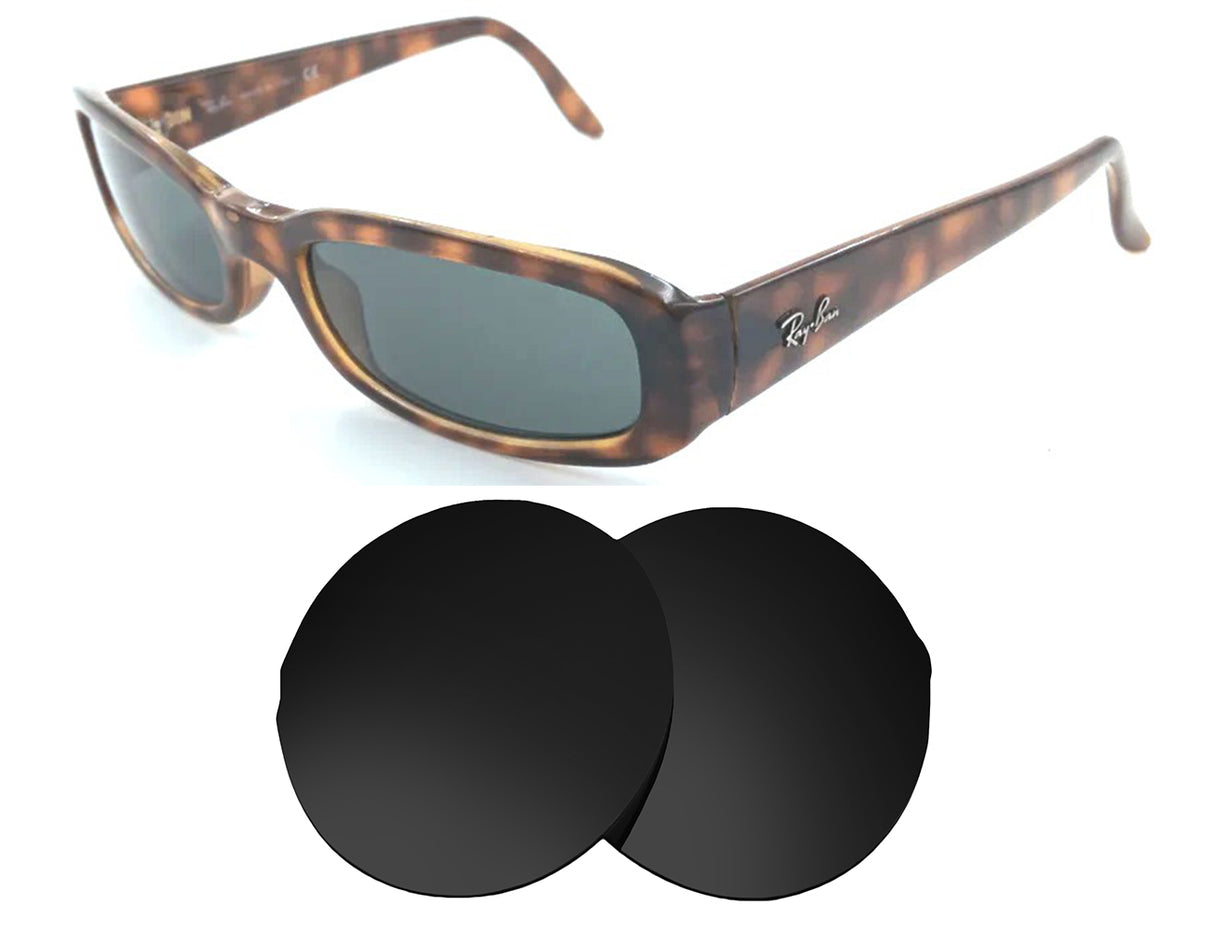 Ray-Ban RB2127 Sidestreet (52mm)-Replacement Lenses-Volcanic Black-Non-Polarized-Seek Optics