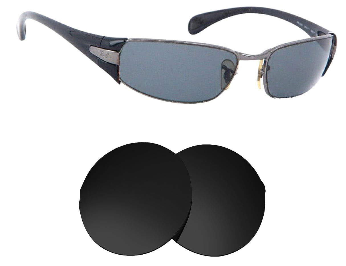 Ray-Ban RB3261 (58mm)-Replacement Lenses-Volcanic Black-Non-Polarized-Seek Optics