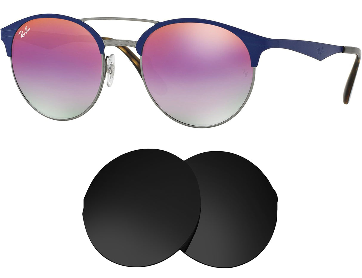 Ray-Ban RB3545 (51mm)-Replacement Lenses-Volcanic Black-Non-Polarized-Seek Optics