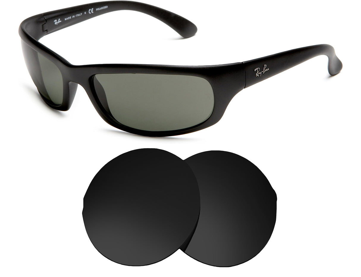 Ray-Ban RB4026 Shot (60mm)-Replacement Lenses-Volcanic Black-Non-Polarized-Seek Optics