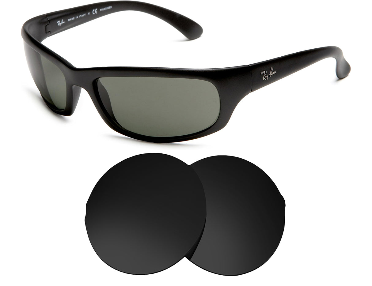 Ray-Ban RB4026 Shot (63mm)-Replacement Lenses-Volcanic Black-Non-Polarized-Seek Optics
