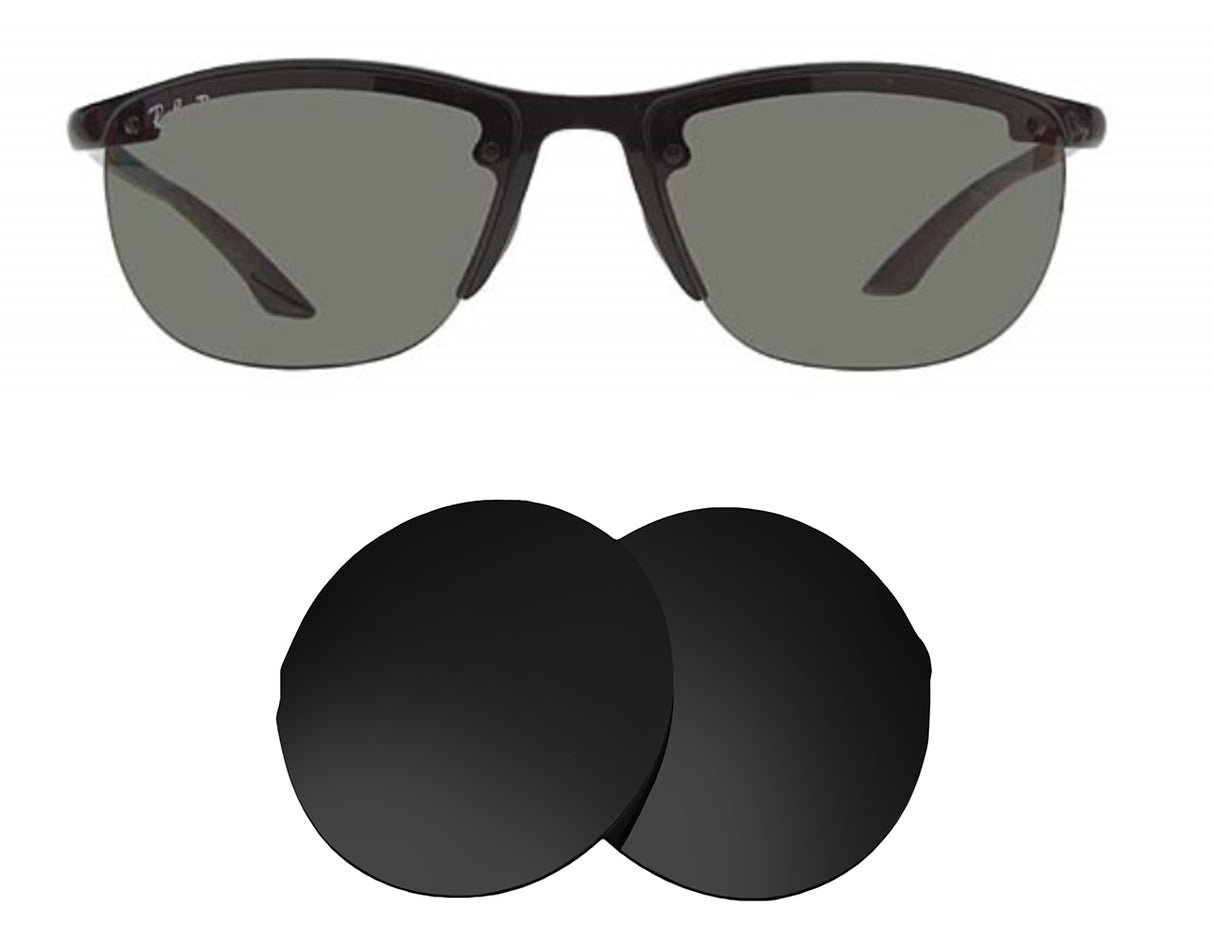 Ray-Ban RB4065 (63mm)-Replacement Lenses-Volcanic Black-Non-Polarized-Seek Optics