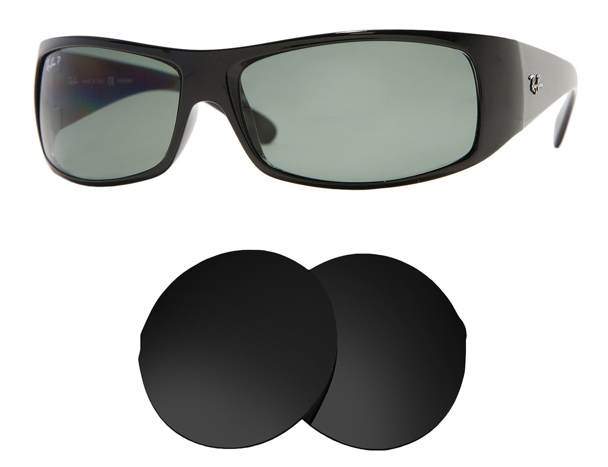 Ray-Ban RB4108 (62mm)-Replacement Lenses-Volcanic Black-Non-Polarized-Seek Optics