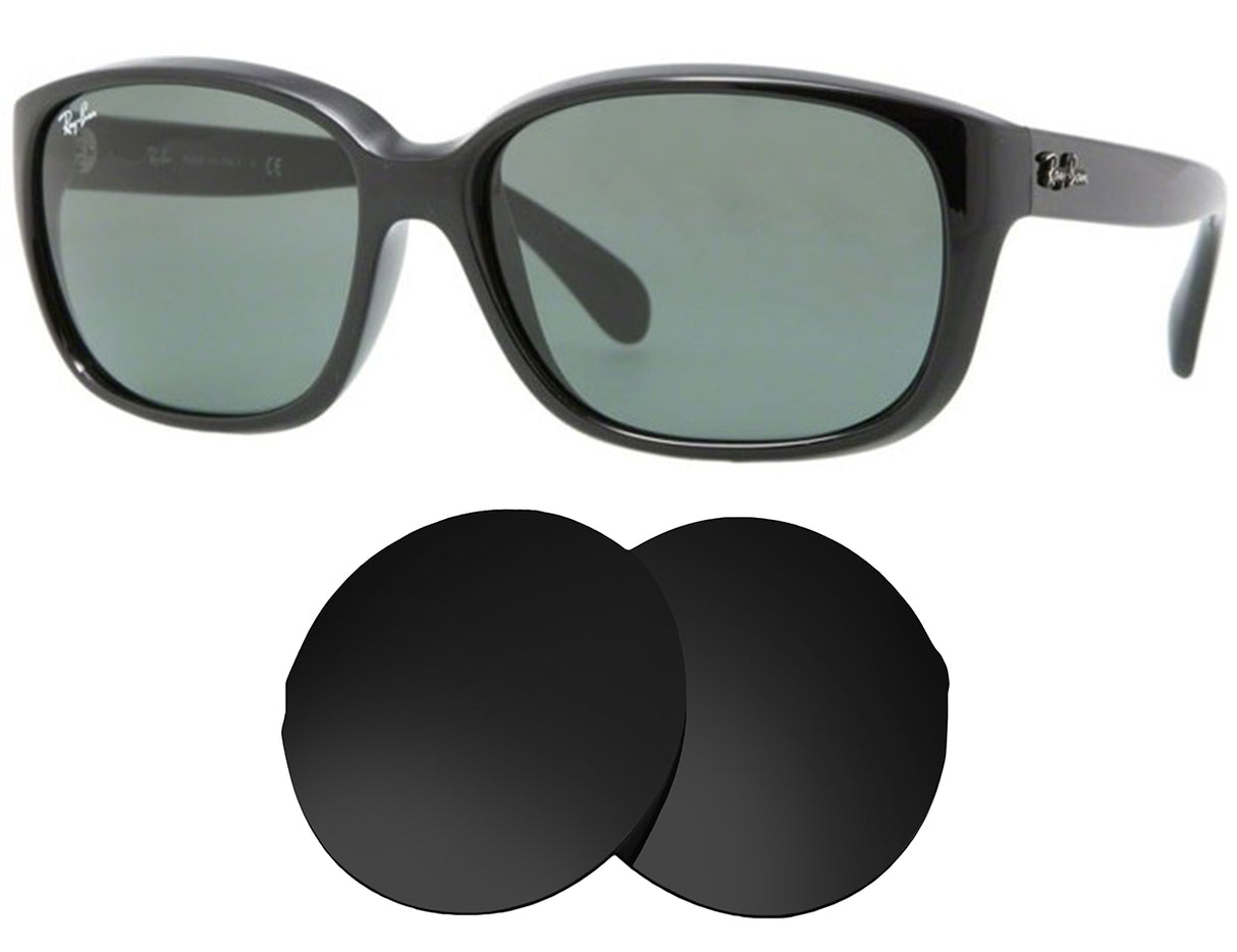 Ray-Ban RB4161 (59mm)-Replacement Lenses-Volcanic Black-Non-Polarized-Seek Optics