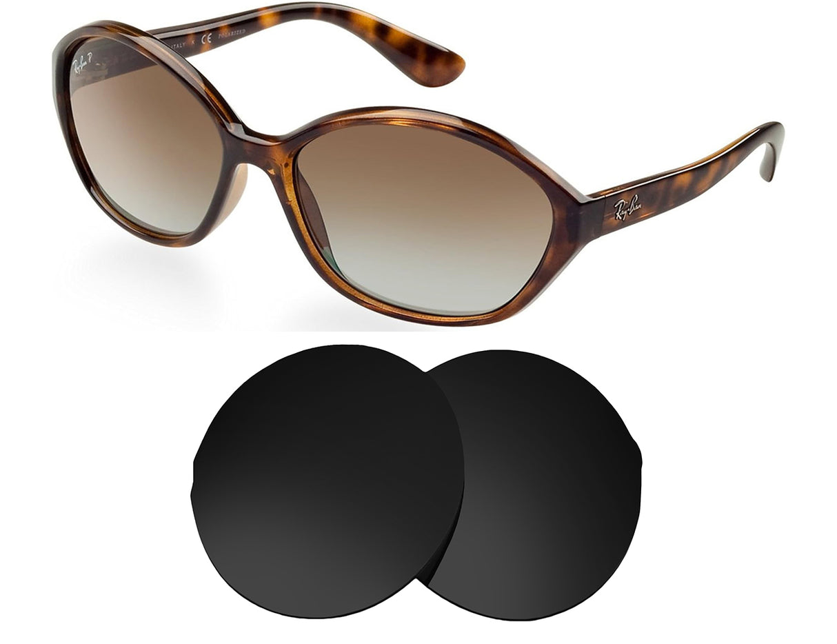 Ray-Ban RB4164 (62mm)-Replacement Lenses-Volcanic Black-Non-Polarized-Seek Optics