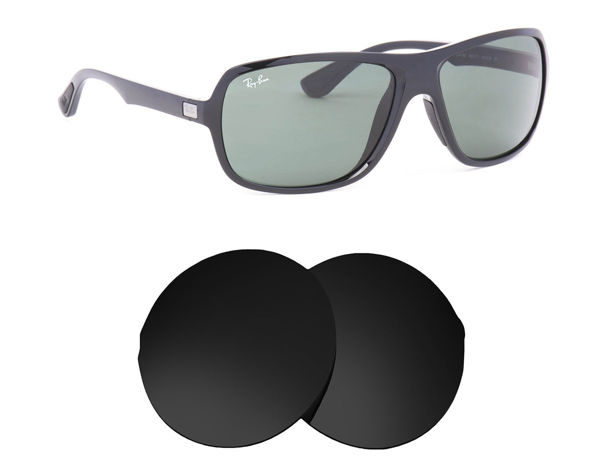 Ray-Ban RB4192 (61mm)-Replacement Lenses-Volcanic Black-Non-Polarized-Seek Optics