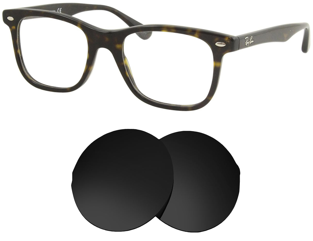 Ray-Ban RB5248 (55mm)-Replacement Lenses-Volcanic Black-Non-Polarized-Seek Optics
