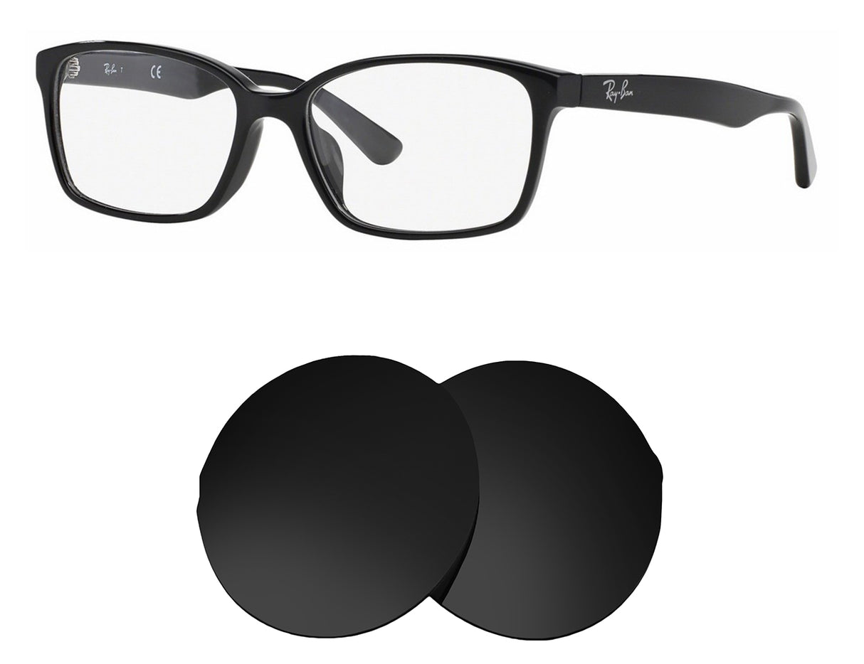Ray-Ban RB5290D (55mm)-Replacement Lenses-Volcanic Black-Non-Polarized-Seek Optics