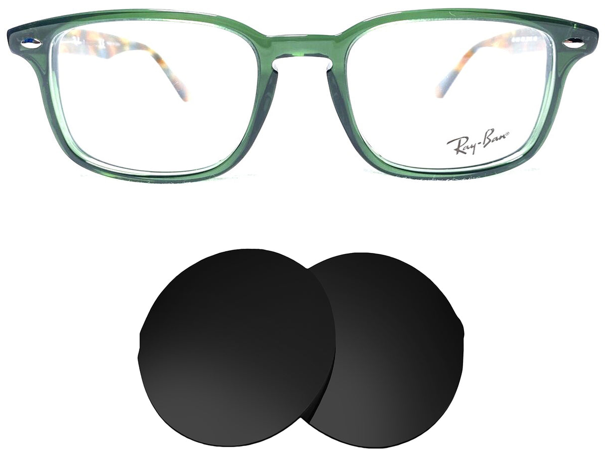 Ray-Ban RB5353 (50mm)-Replacement Lenses-Volcanic Black-Non-Polarized-Seek Optics