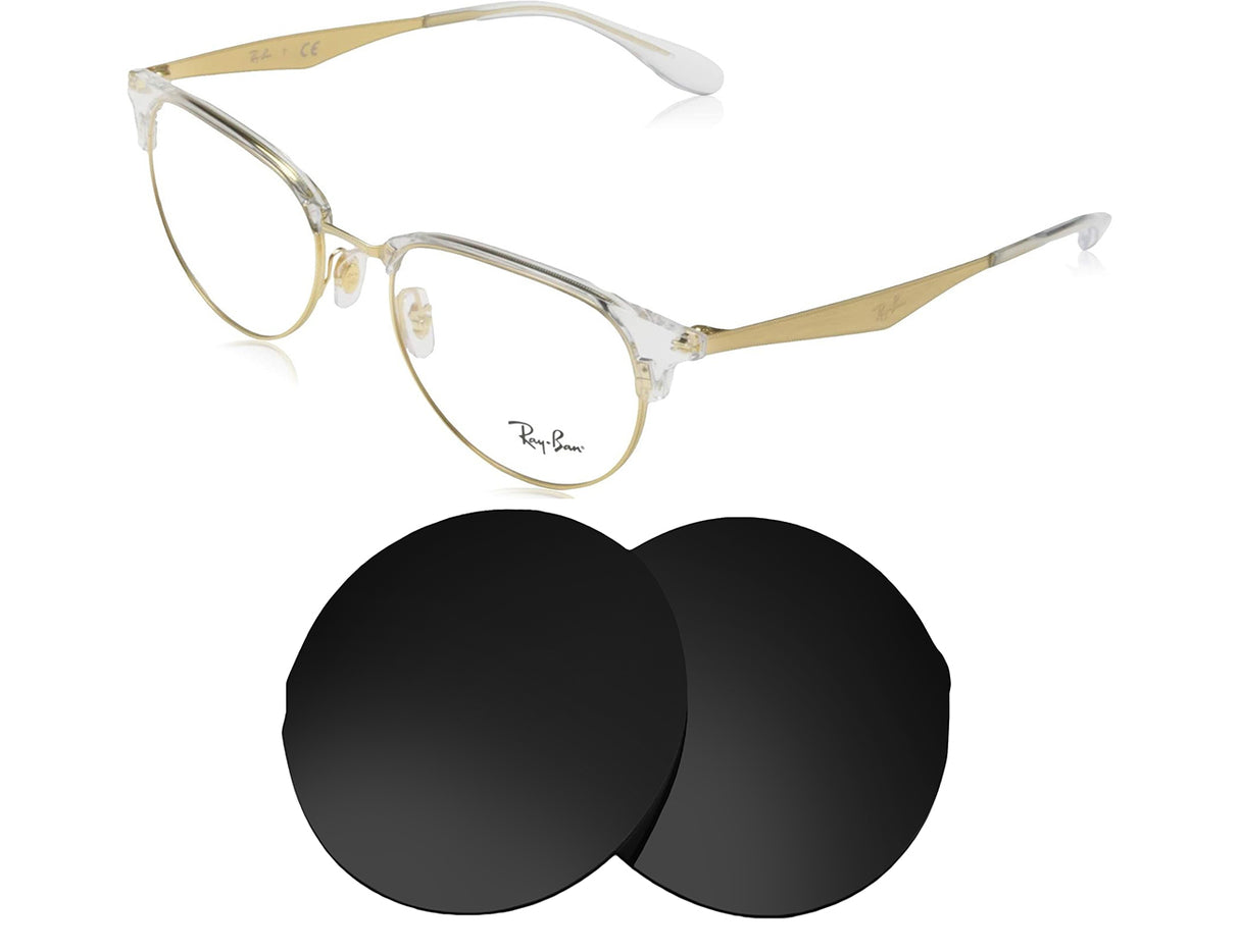 Ray-Ban RB6396 (51mm)-Replacement Lenses-Volcanic Black-Non-Polarized-Seek Optics