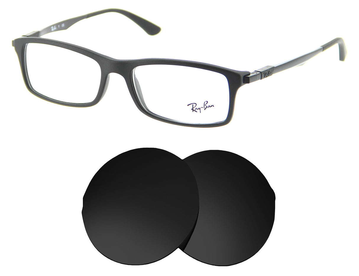 Ray-Ban RB7017 (54mm)-Replacement Lenses-Volcanic Black-Non-Polarized-Seek Optics