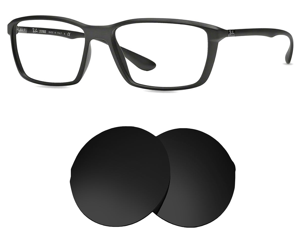 Ray-Ban RB7018 (57mm)-Replacement Lenses-Volcanic Black-Non-Polarized-Seek Optics