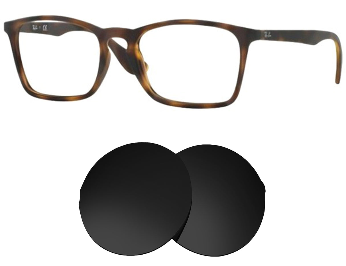 Ray-Ban RB7045 (55mm)-Replacement Lenses-Volcanic Black-Non-Polarized-Seek Optics